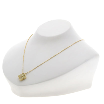 Van Cleef & Arpels Vintage Alhambra 2018 Limited Edition Shell Diamond Necklace K18 Yellow Gold Ladies [Used]
