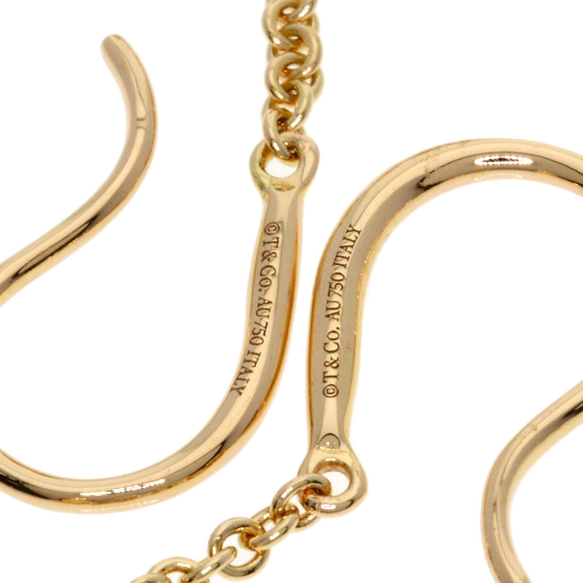 TIFFANY&Co. Hardware Ball Drop Hook earring K18 Pink Gold Ladies [Used]