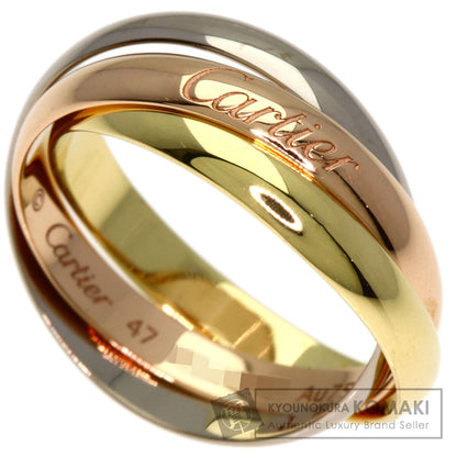 CARTIER Trinity #47 current model Ring K18 Yellow Gold K18 White GoldLadies [Used]