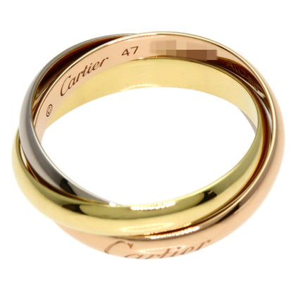 CARTIER Trinity #47 current model Ring K18 Yellow Gold K18 White GoldLadies [Used]