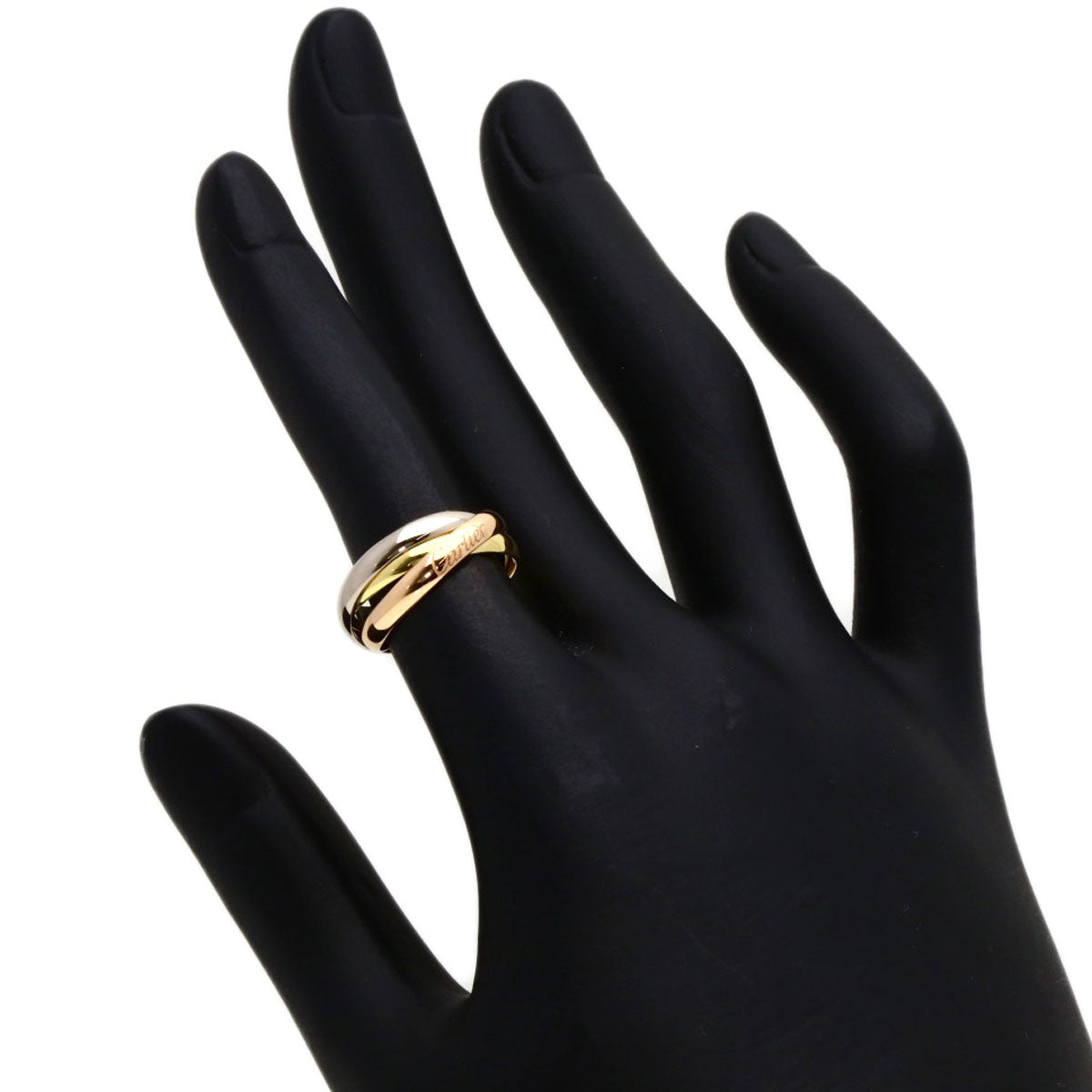 CARTIER Trinity #47 current model Ring K18 Yellow Gold K18 White GoldLadies [Used]