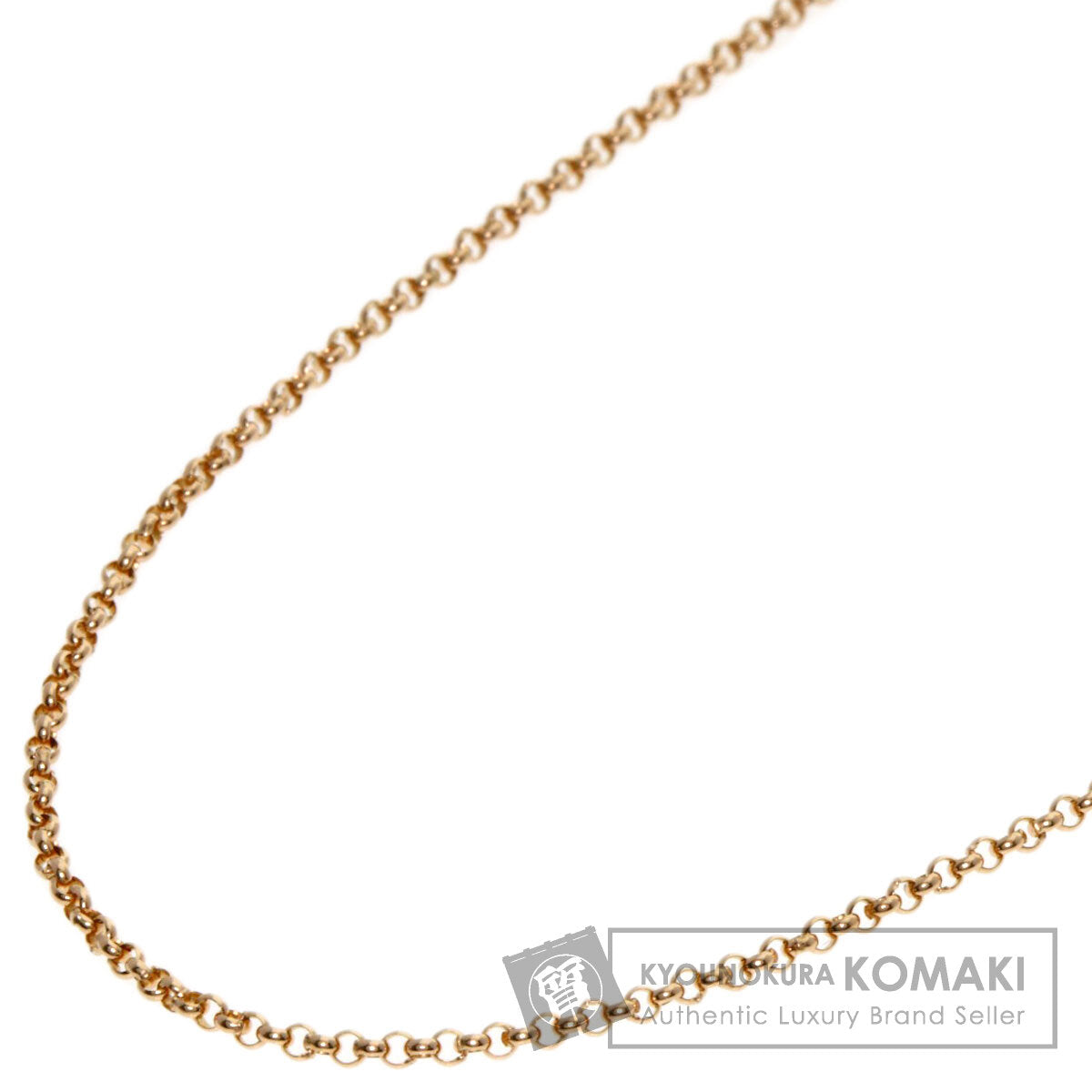 CELINE Chain 16.5" Necklace K18 Pink Gold Ladies [Used]