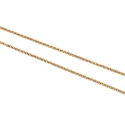 CELINE Chain 16.5" Necklace K18 Pink Gold Ladies [Used]