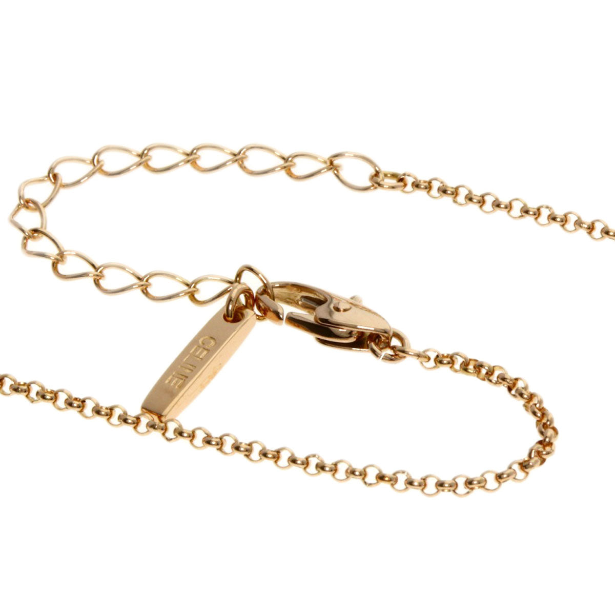 CELINE Chain 16.5" Necklace K18 Pink Gold Ladies [Used]