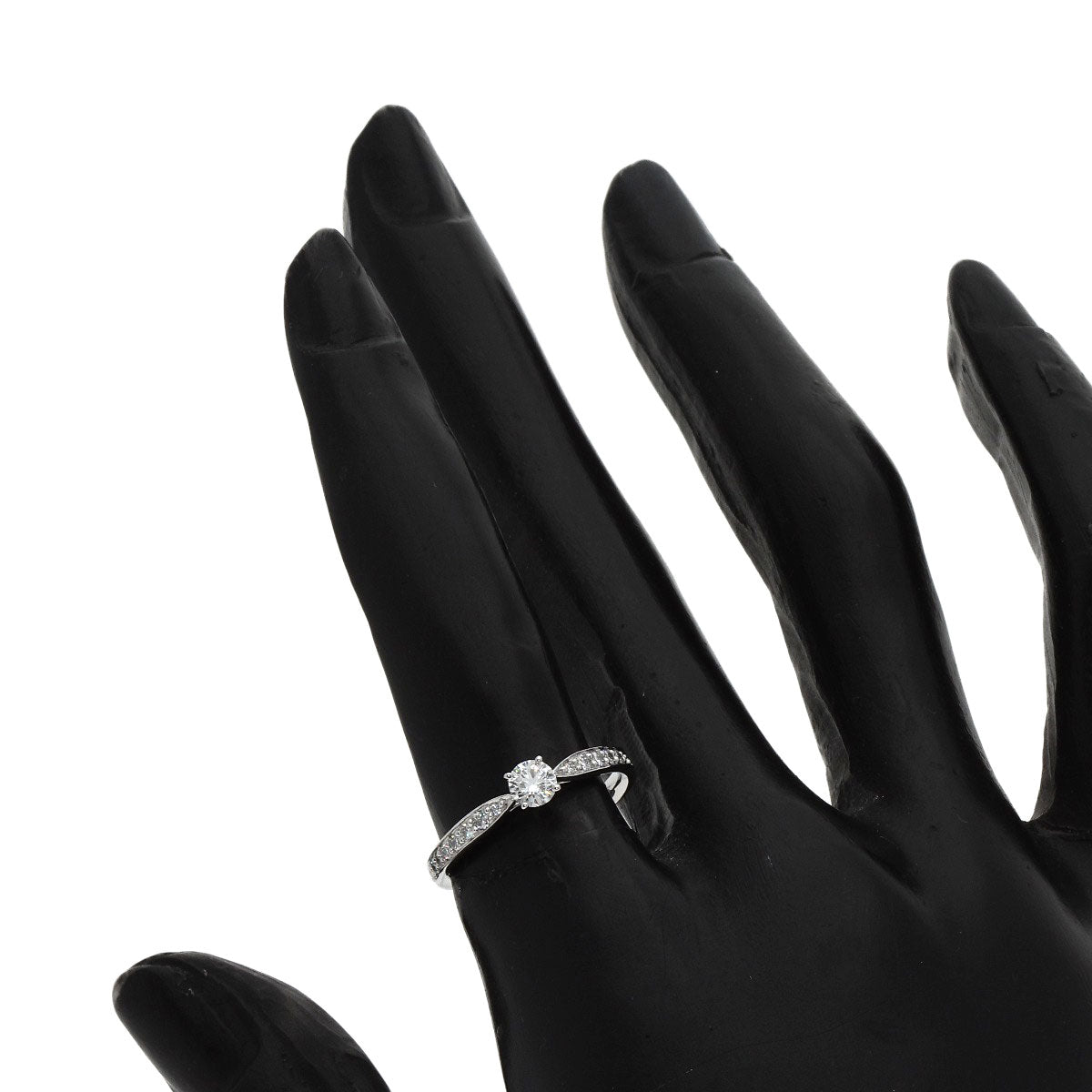 TIFFANY&Co. Harmony Round Lillian Cut Diamond Ring Platinum PT950 Ladies [Used]