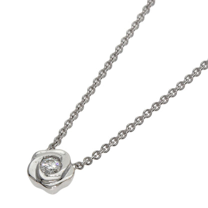 La Nouvelle Vague Flower Diamond Necklace K18 White Gold 6.6g　Ladies