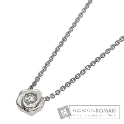 La Nouvelle Vague Flower Diamond Necklace K18 White Gold 6.6g　Ladies