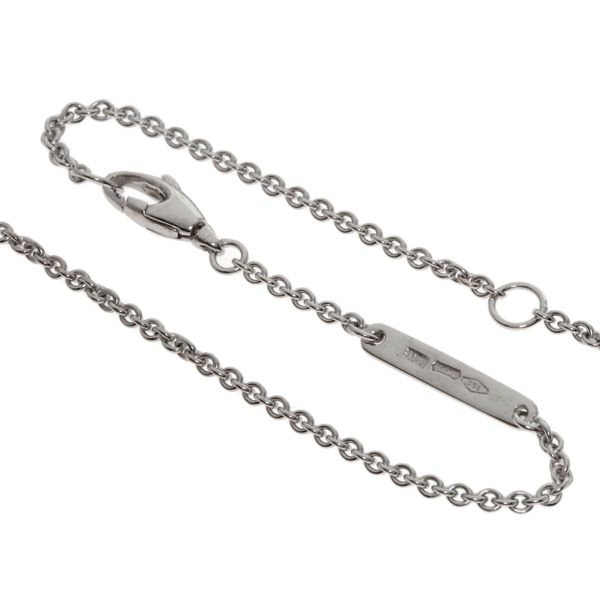 La Nouvelle Vague Flower Diamond Necklace K18 White Gold 6.6g　Ladies