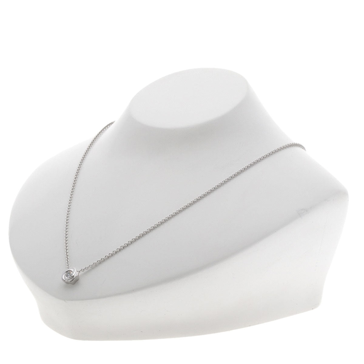 La Nouvelle Vague Flower Diamond Necklace K18 White Gold 6.6g　Ladies