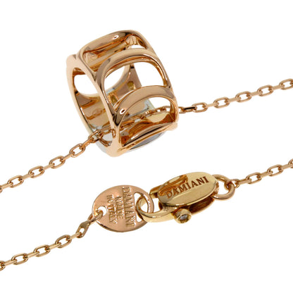 Damiani Damianissima 1P Diamond Necklace K18 Pink Gold Ladies [Used]