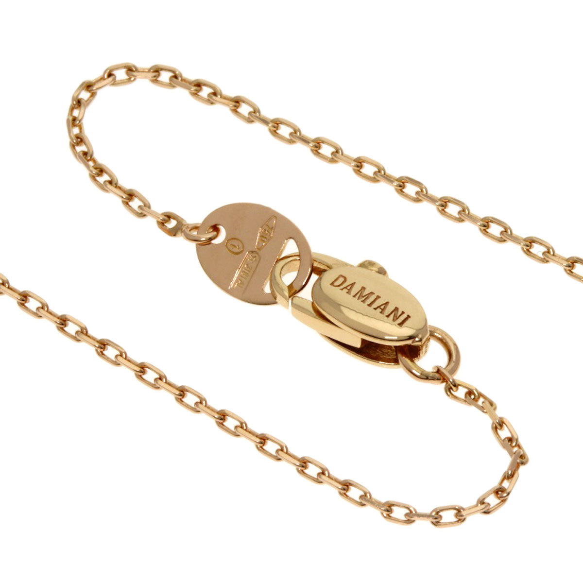 Damiani Damianissima 1P Diamond Necklace K18 Pink Gold Ladies [Used]