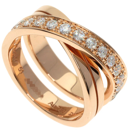 CARTIER Etincel de Cartier Diamond #51 Ring K18 Pink Gold Ladies [Used]