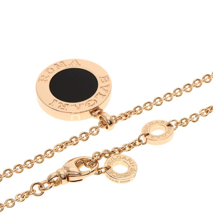 BVLGARI BVLGARI BVLGARI Pavé Diamond Onyx Necklace K18 Pink Gold Ladies [Used]