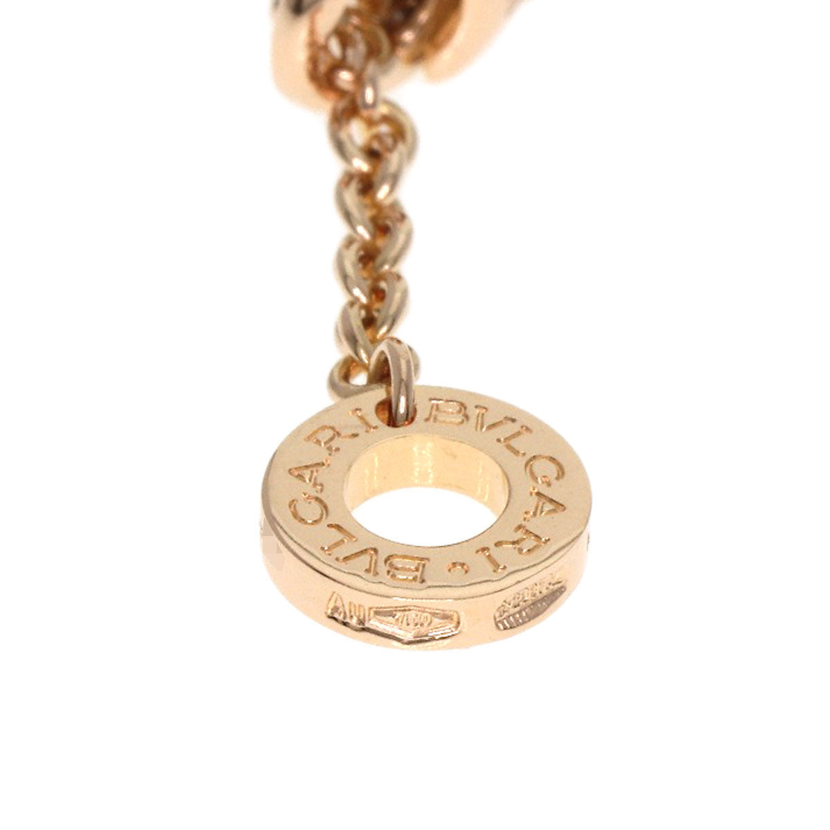 BVLGARI BVLGARI BVLGARI Pavé Diamond Onyx Necklace K18 Pink Gold Ladies [Used]