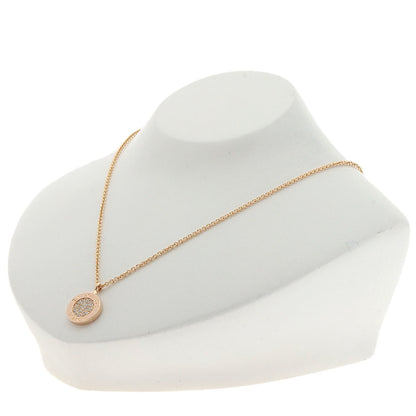 BVLGARI BVLGARI BVLGARI Pavé Diamond Onyx Necklace K18 Pink Gold Ladies [Used]