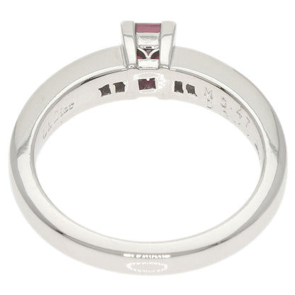 Dior Garnet Diamond Ring Platinum PT900 Ladies [Used]