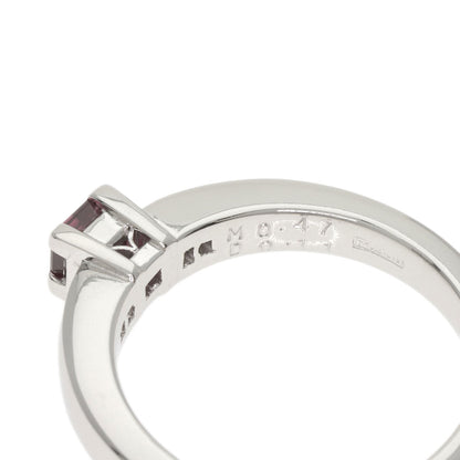 Dior Garnet Diamond Ring Platinum PT900 Ladies [Used]