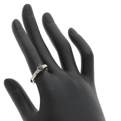 Dior Garnet Diamond Ring Platinum PT900 Ladies [Used]