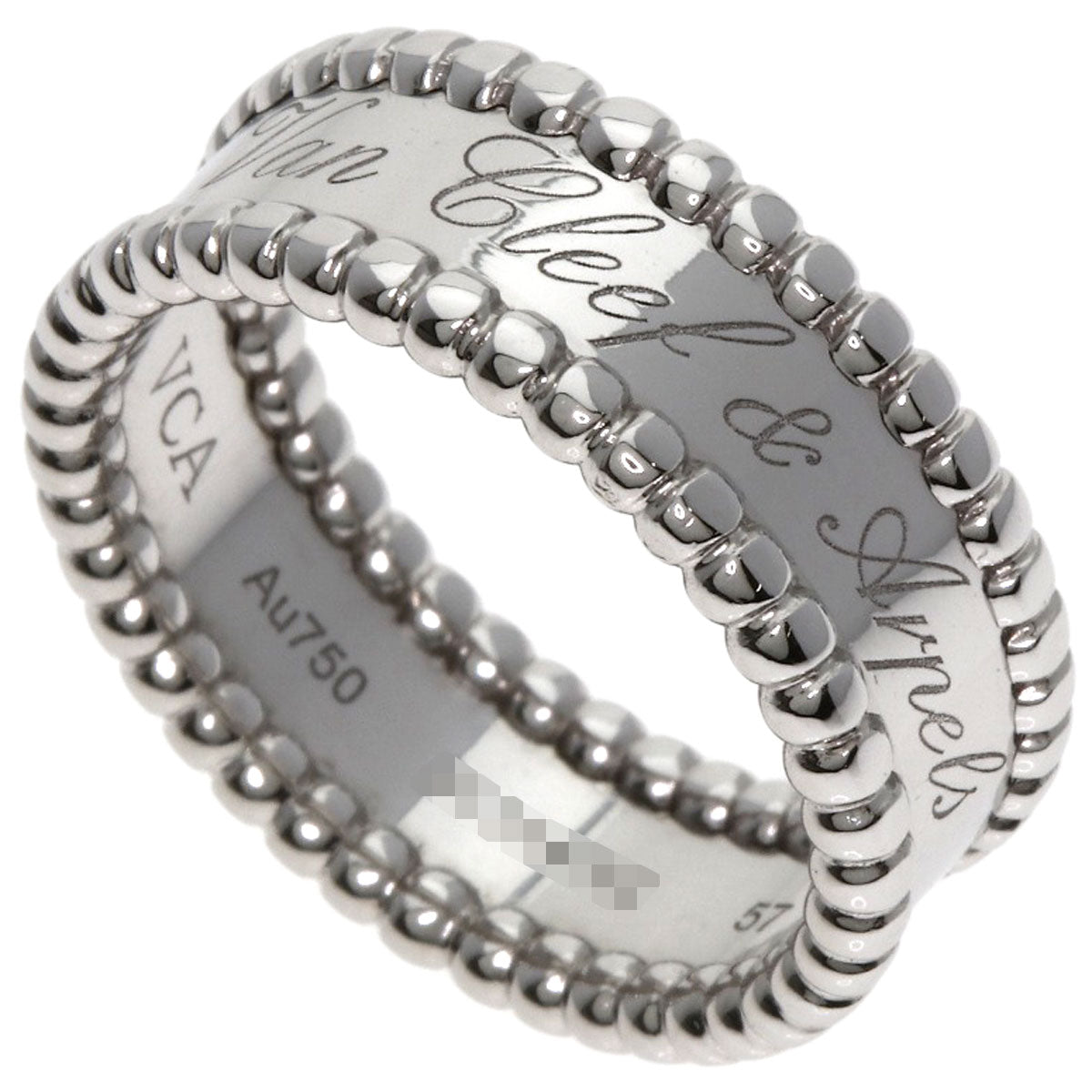 Van Cleef & Arpels Perle Senior Tulle #57 Ring K18 White Gold Ladies [Used]