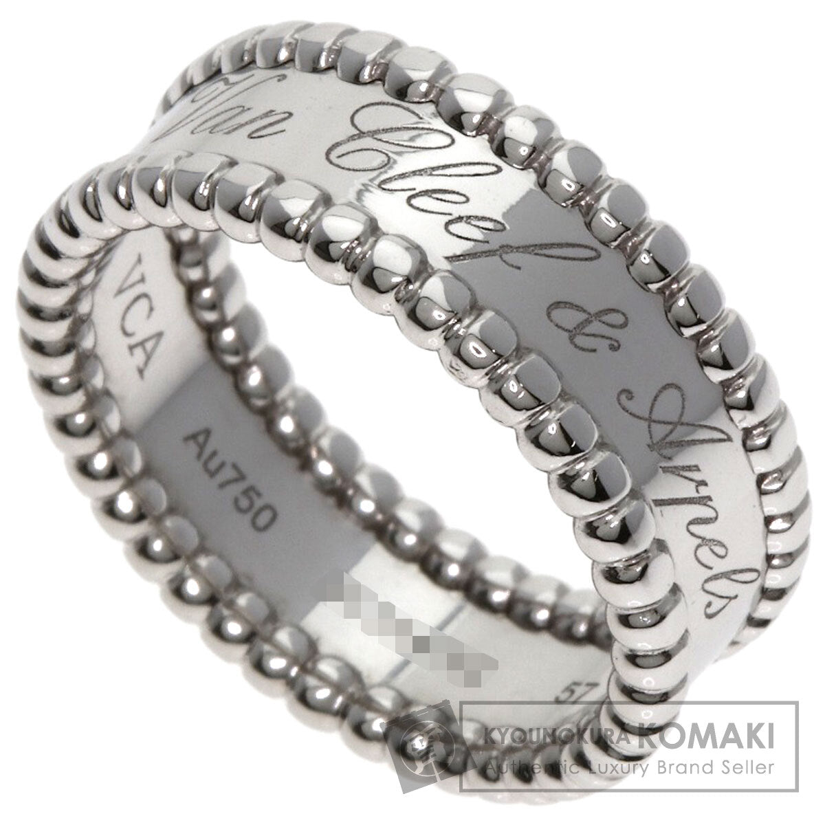 Van Cleef & Arpels Perle Senior Tulle #57 Ring K18 White Gold Ladies [Used]