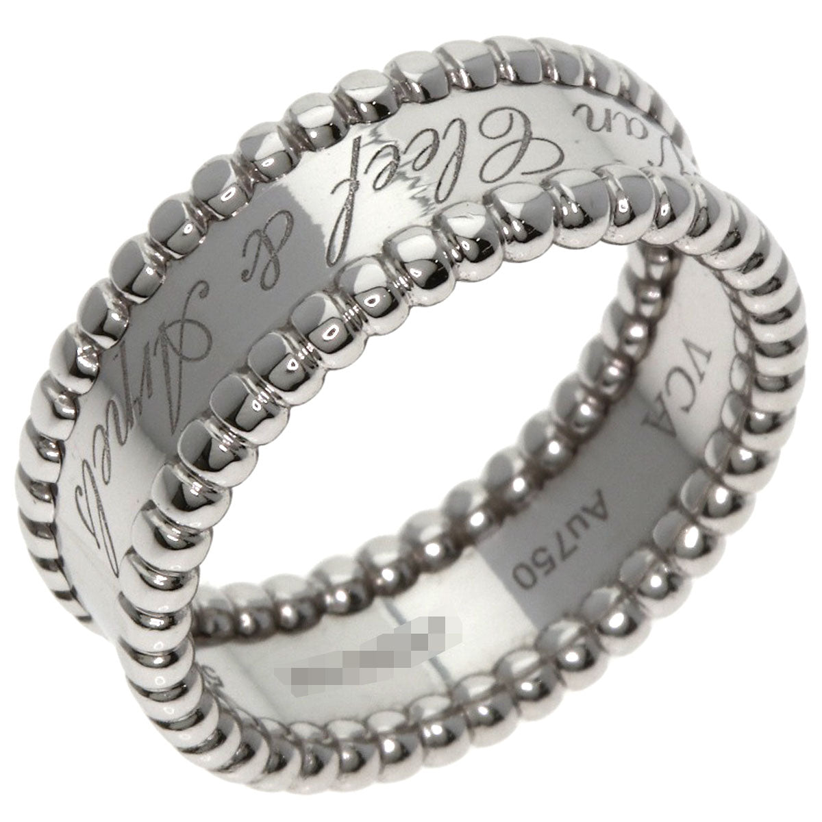 Van Cleef & Arpels Perle Senior Tulle #57 Ring K18 White Gold Ladies [Used]