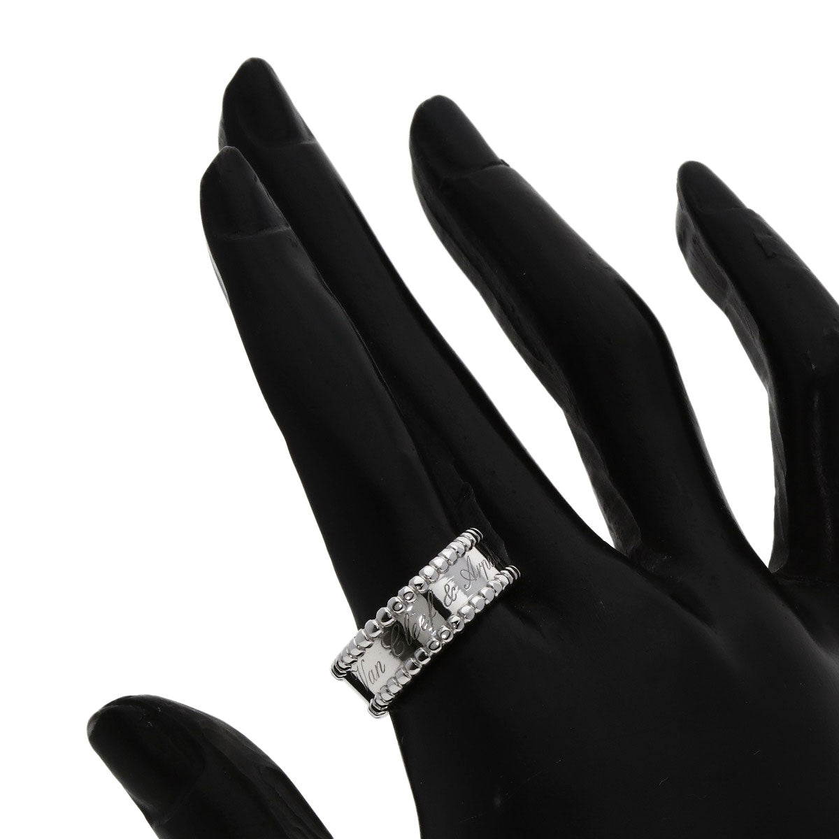 Van Cleef & Arpels Perle Senior Tulle #57 Ring K18 White Gold Ladies [Used]