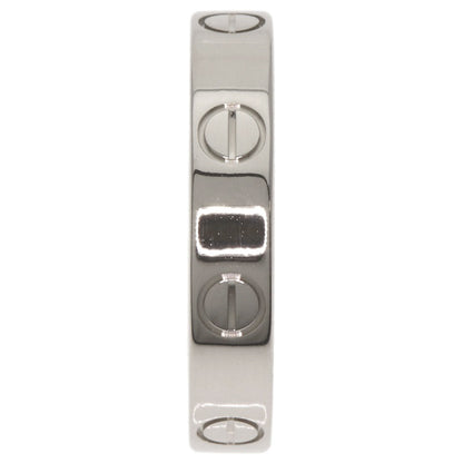 CARTIER mini love ring #52 Ring K18 White Gold Ladies [Used]