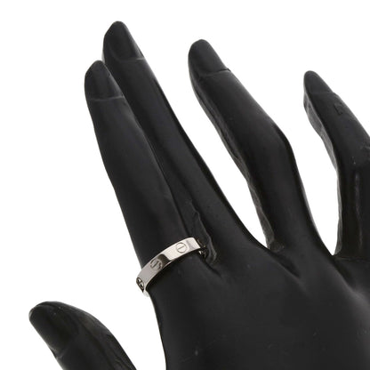 CARTIER mini love ring #52 Ring K18 White Gold Ladies [Used]
