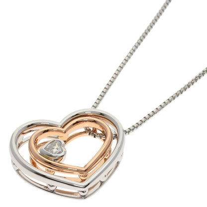 TASAKI Heart Shape Diamond Necklace K18 White Gold Ladies [Used]