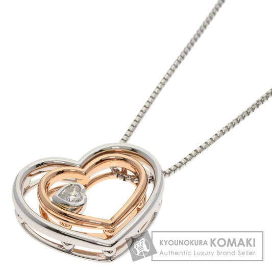 TASAKI Heart Shape Diamond Necklace K18 White Gold Ladies [Used]