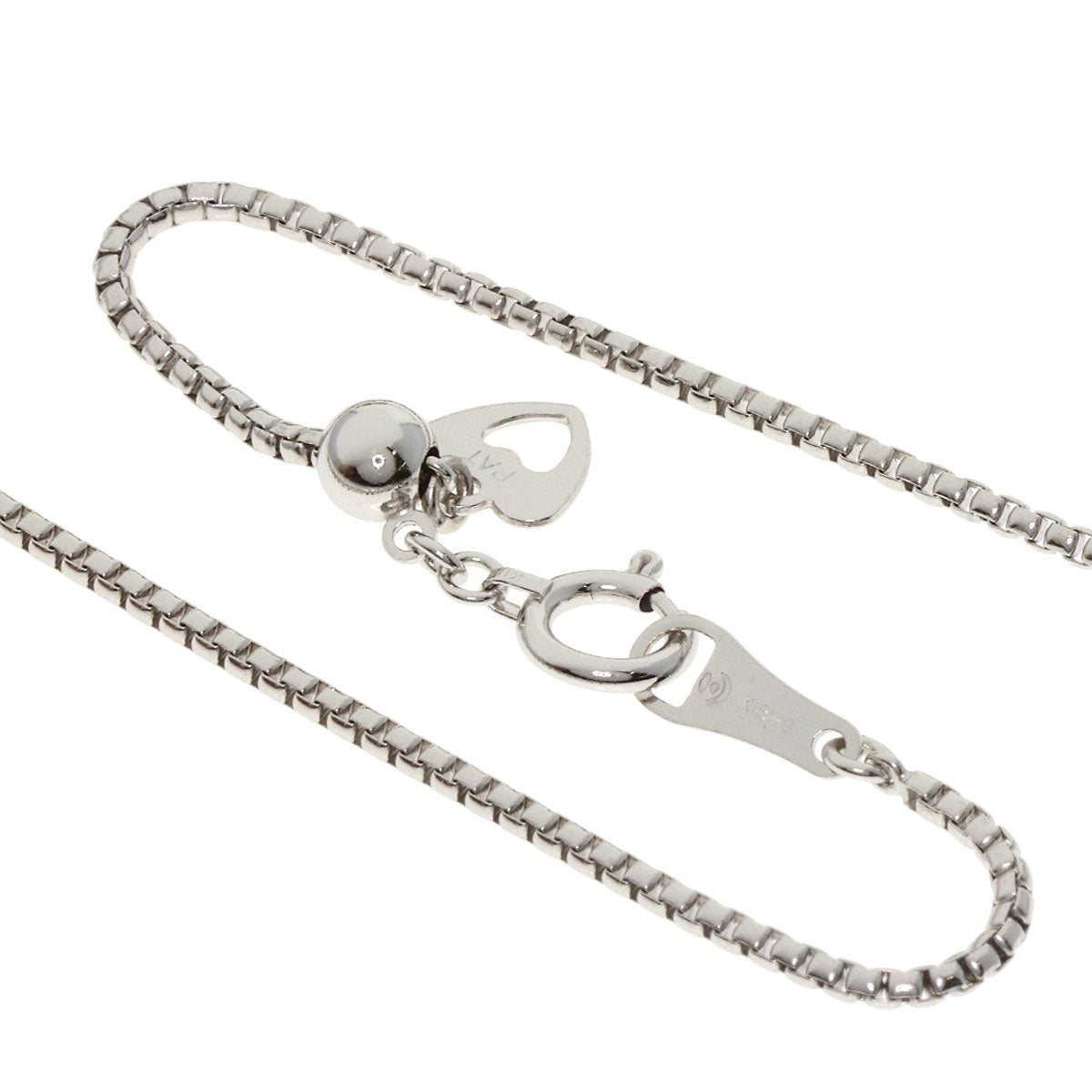 TASAKI Heart Shape Diamond Necklace K18 White Gold Ladies [Used]