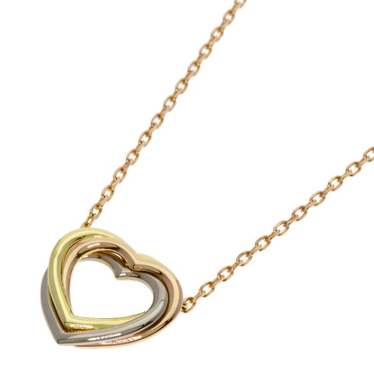 CARTIER Trinity heart Necklace K18 Pink Gold K18 White GoldLadies [Used]