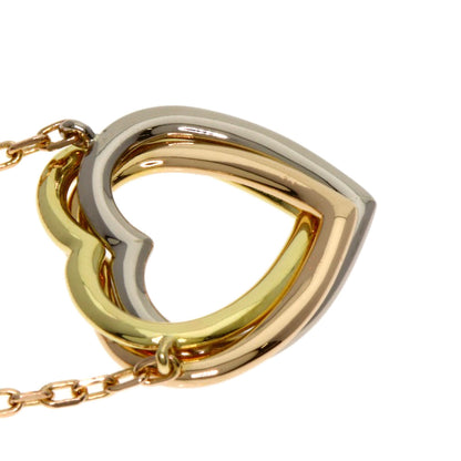 CARTIER Trinity heart Necklace K18 Pink Gold K18 White GoldLadies [Used]