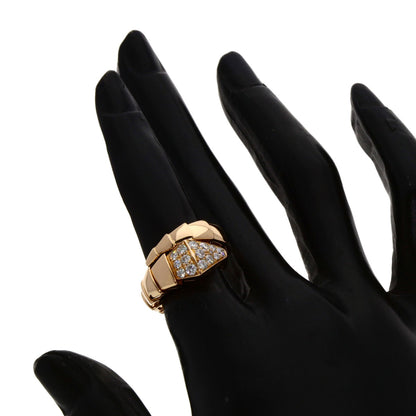 BVLGARI Serpenti Viper Diamond S Ring K18 Pink Gold Ladies [Used]