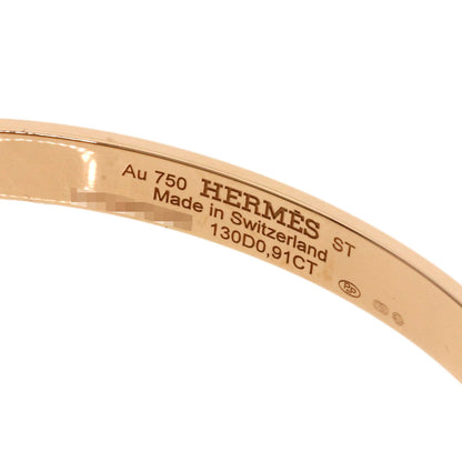 HERMES Collier de Chien Diamond ST Bracelet K18 Pink Gold Ladies [Used]