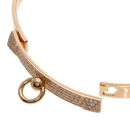 HERMES Collier de Chien Diamond ST Bracelet K18 Pink Gold Ladies [Used]
