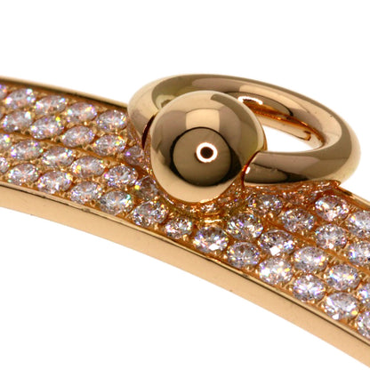 HERMES Collier de Chien Diamond ST Bracelet K18 Pink Gold Ladies [Used]