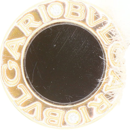 BVLGARI BVLGARI BVLGARI Shell Onyx Diamond Necklace K18 Pink Gold Ladies [Used]