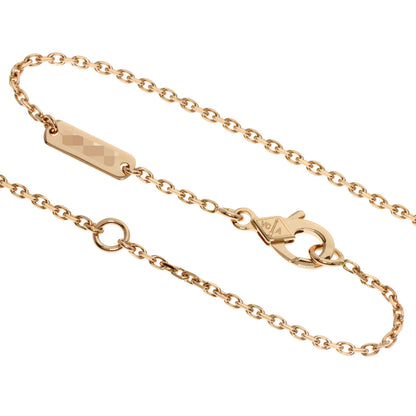 Van Cleef & Arpels Vintage Alhambra Bullseye 1P Diamond Necklace K18 Pink Gold Ladies [Used]