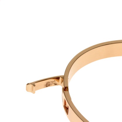 HERMES H Dunkle Diamond Bracelet K18 Pink Gold Ladies [Used]