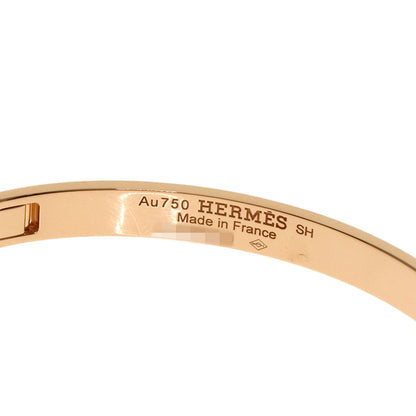 HERMES H Dunkle Diamond Bracelet K18 Pink Gold Ladies [Used]