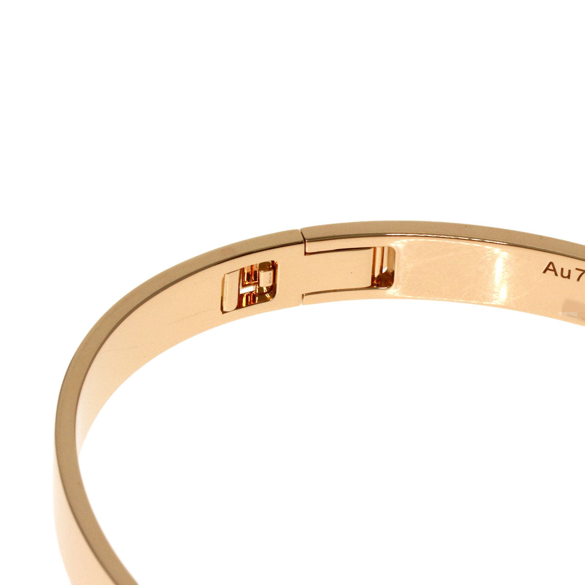 HERMES H Dunkle Diamond Bracelet K18 Pink Gold Ladies [Used]