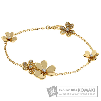 Van Cleef & Arpels Frivole 5 Flower Diamond Bracelet K18 Yellow Gold Ladies [Used]