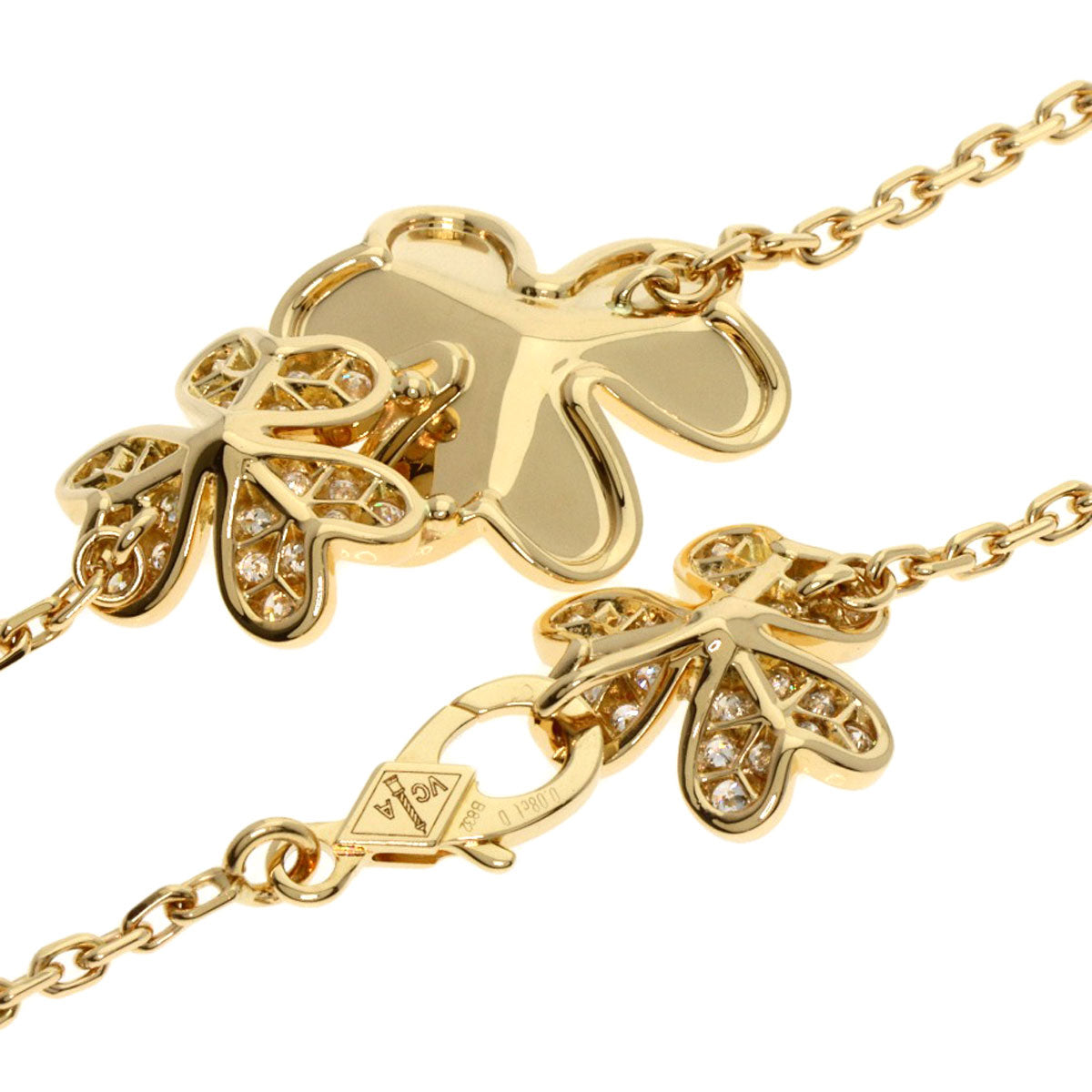 Van Cleef & Arpels Frivole 5 Flower Diamond Bracelet K18 Yellow Gold Ladies [Used]
