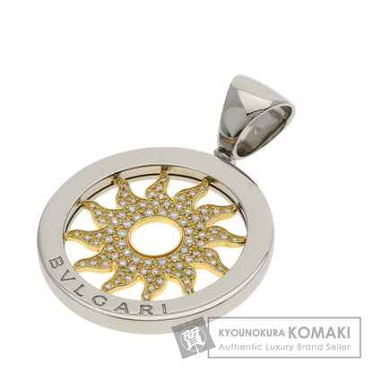 BVLGARI Tondosan Diamond TOP Pendant top Stainless Steel 18K Yellow GoldLadies [Used]