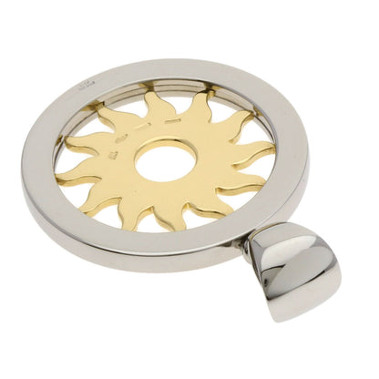 BVLGARI Tondosan Diamond TOP Pendant top Stainless Steel 18K Yellow GoldLadies [Used]