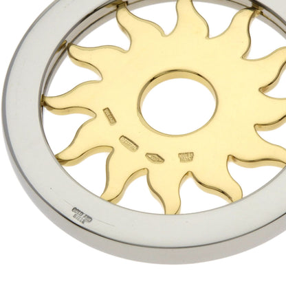 BVLGARI Tondosan Diamond TOP Pendant top Stainless Steel 18K Yellow GoldLadies [Used]