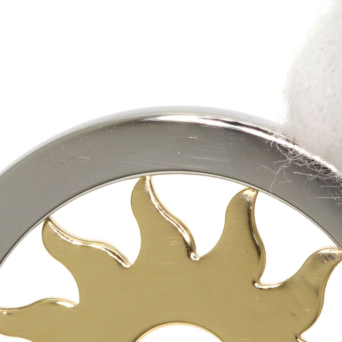 BVLGARI Tondosan Diamond TOP Pendant top Stainless Steel 18K Yellow GoldLadies [Used]