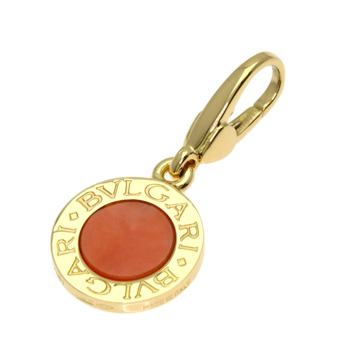 BVLGARI BVLGARI BVLGARI Coral Pendant top K18 Yellow Gold Ladies [Used]