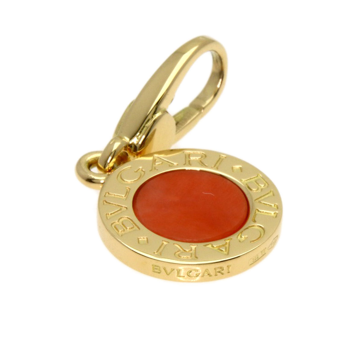 BVLGARI BVLGARI BVLGARI Coral Pendant top K18 Yellow Gold Ladies [Used]